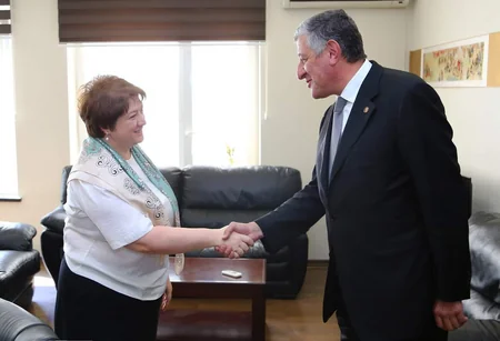 Azərbaycan səfiri Gürcüstanın regional inkişaf və infrastruktur naziri ilə görüşüb