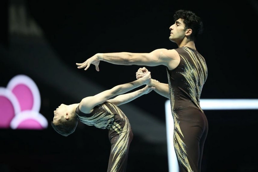 Azərbaycan akrobatları Bakıdakı dünya çempionatında daha bir medal qazanıb