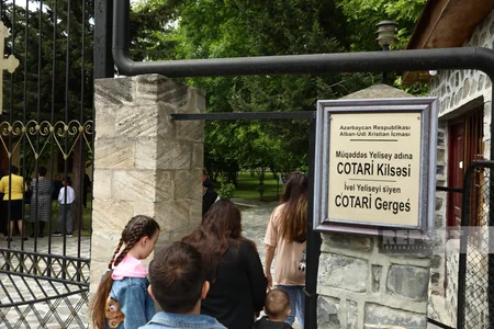 Qəbələdəki Cotari kilsəsində Pasxa bayramı qeyd edilib - YENİLƏNİB