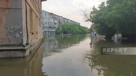 Su altında qalan Xerson - FOTOREPORTAJ