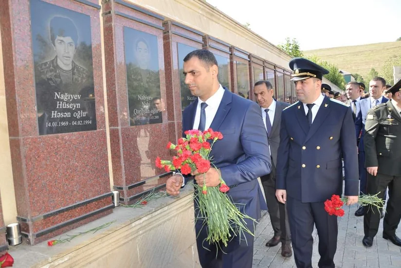 Azərbaycanın şimal bölgəsində şəhidlərin xatirəsi ehtiramla yad edilib