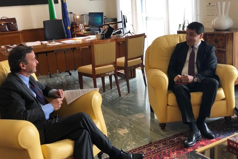 Hikmət Hacıyev Romada bir sıra görüşlər keçirib