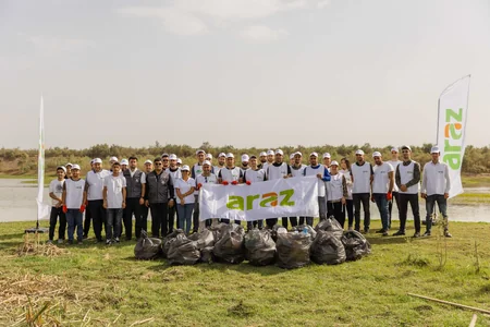 “Araz” supermarketlər şəbəkəsi “Araz”ın sahilində” təmizlik aksiyasına start verib