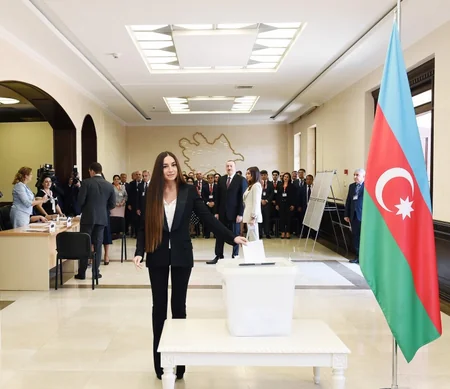 Prezident İlham Əliyev səs verib