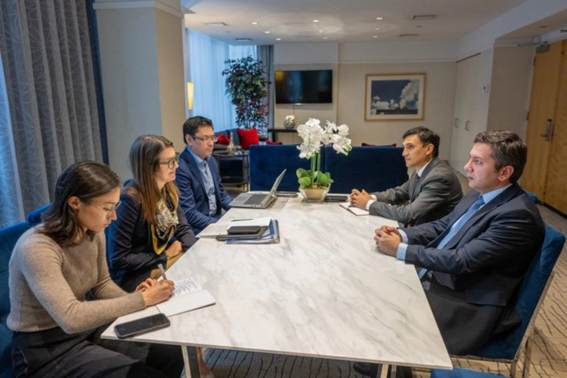 Yalçın Rəfiyev Lida Fitts ilə COP29 prioritetlərini müzakirə edib