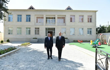​Cəlilabadda Heydər Əliyev Fondunun təşəbbüsü ilə inşa edilmiş körpələr evi-uşaq bağçası istifadəyə verilib