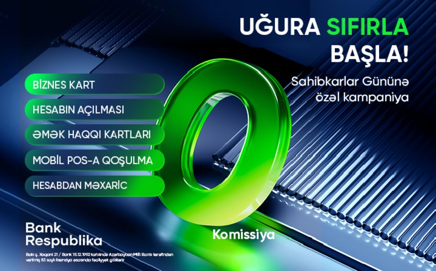 Bank Respublika ilə Uğura Sıfırla Başla!