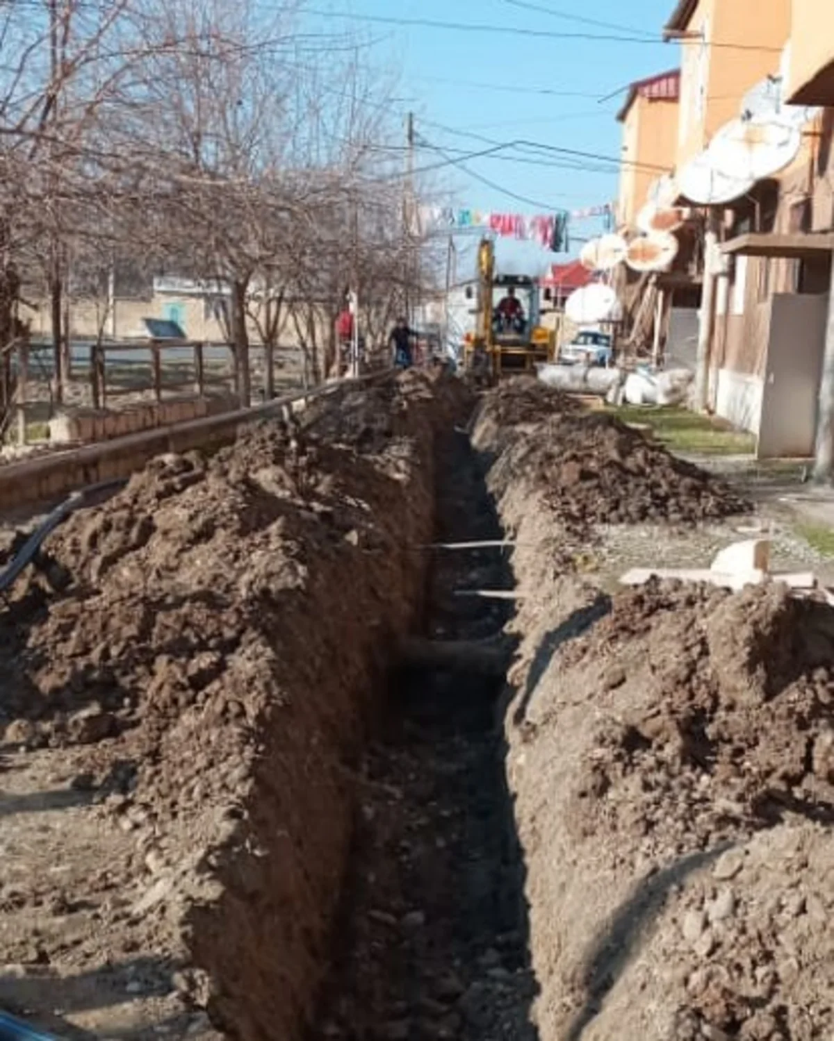 Ağcabədidə 7 çoxmənzilli yaşayış binasına mərkəzi şəbəkədən su veriləcək