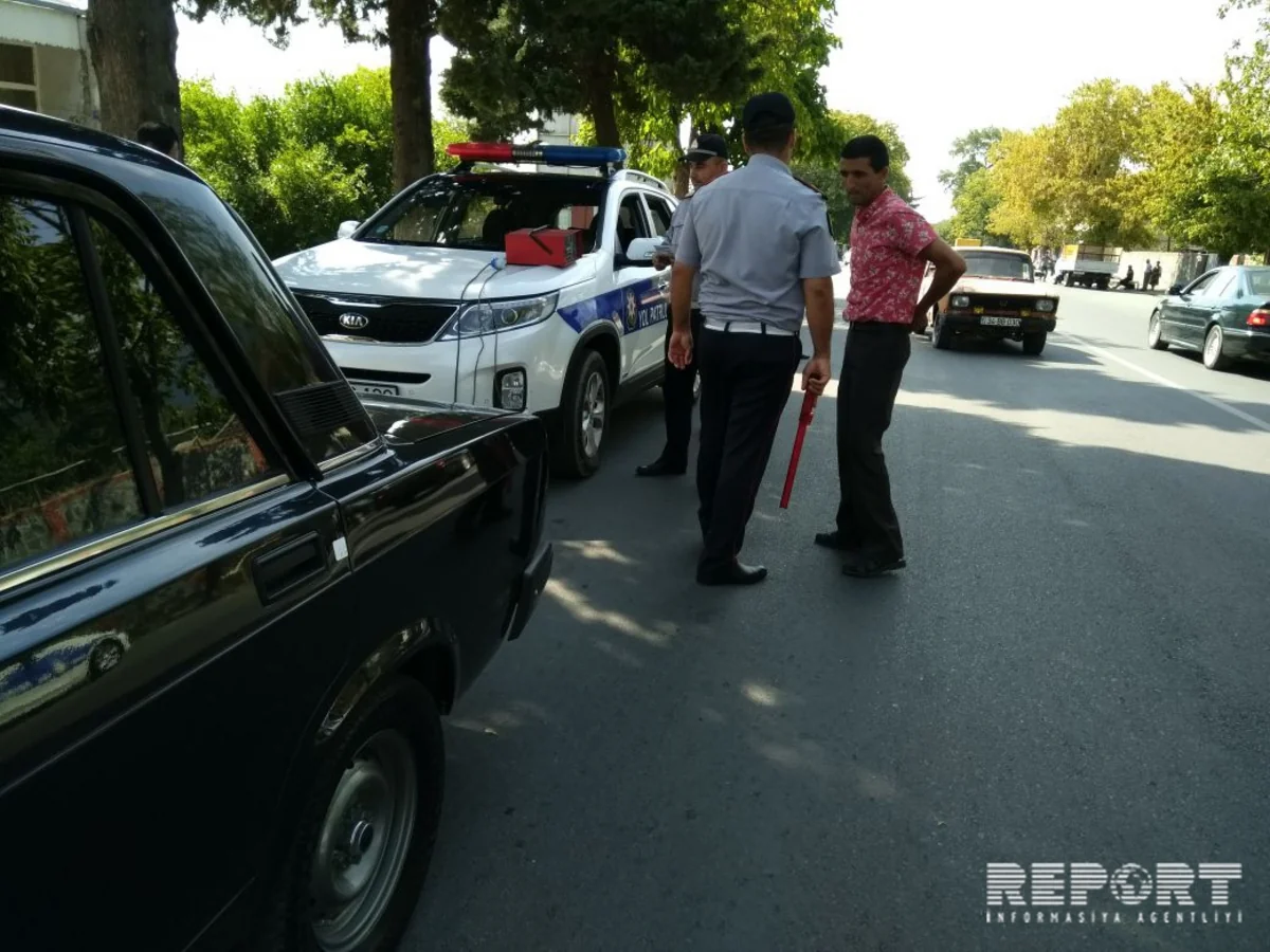 Yol polisi Qaxda reyd keçirib, 70-dən çox sürücü saxlanılıb