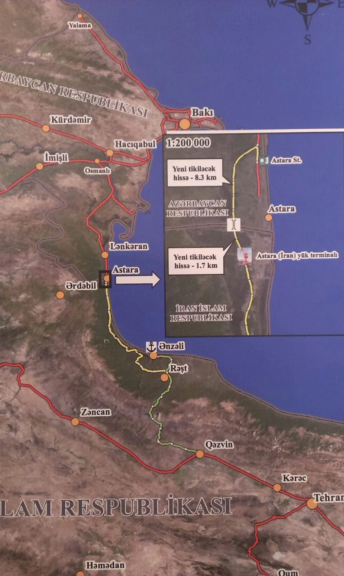 İrandan Azərbaycana çəkilən dəmiryolunun 200 km-lik hissəsi başa çatıb - YENİLƏNİB - FOTO