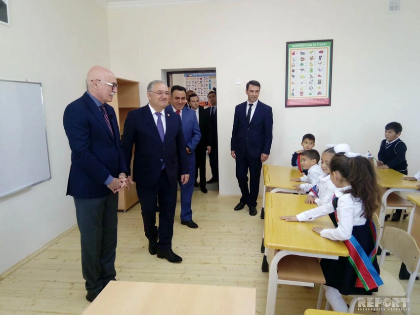 Ağdamda yeni məktəb binası istifadəyə verilib - FOTO