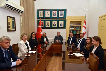 Səbinə Əliyeva Şimali Kiprin Prezidenti ilə görüşüb