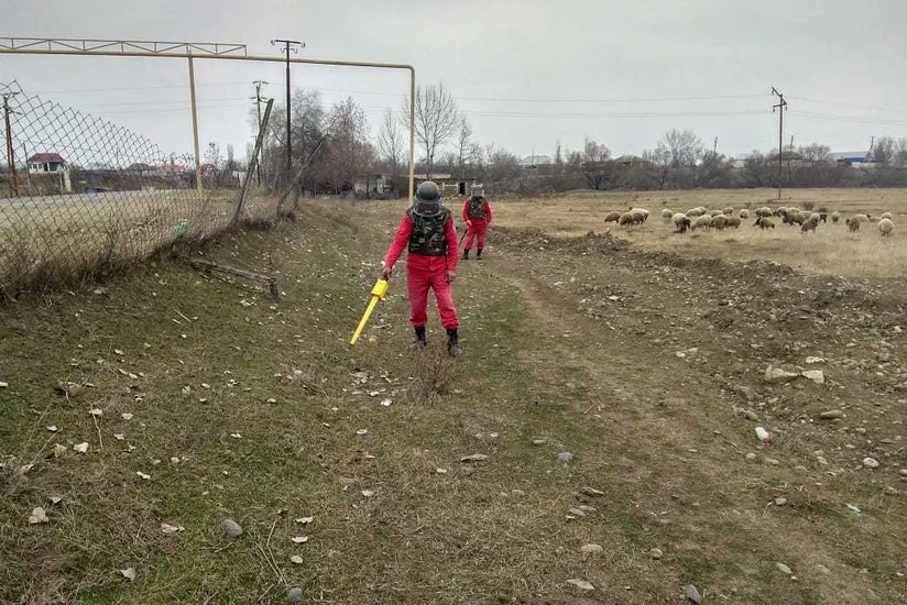 Ağstafada minaatan mərmisi tapılıb