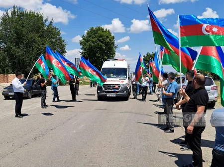 Şəmkirdə Birinci Qarabağ müharibəsinin şəhidi Əhliman Əsgərov dəfn edilib - YENİLƏNİB