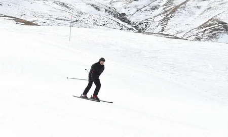 President Ilham Aliyev and first lady Mehriban Aliyeva viewed work done at Shahdag Tourism Center