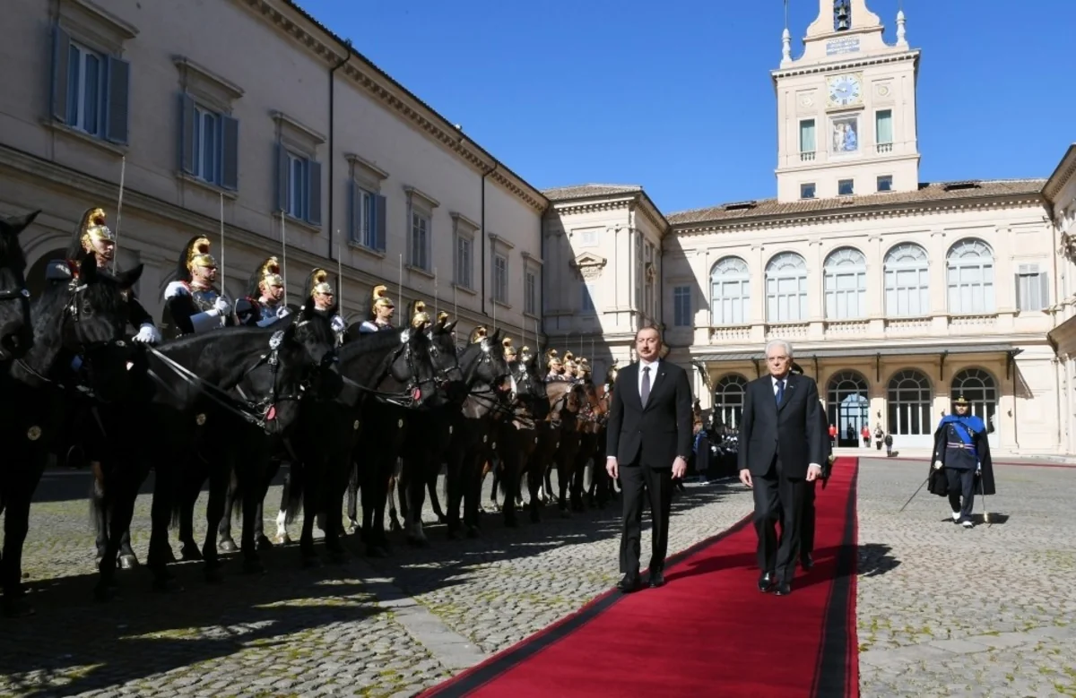 Official seeing-off ceremony held for President Ilham Aliyev in Rome