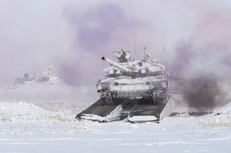 На учениях в Турции азербайджанские танки совершили маневры 