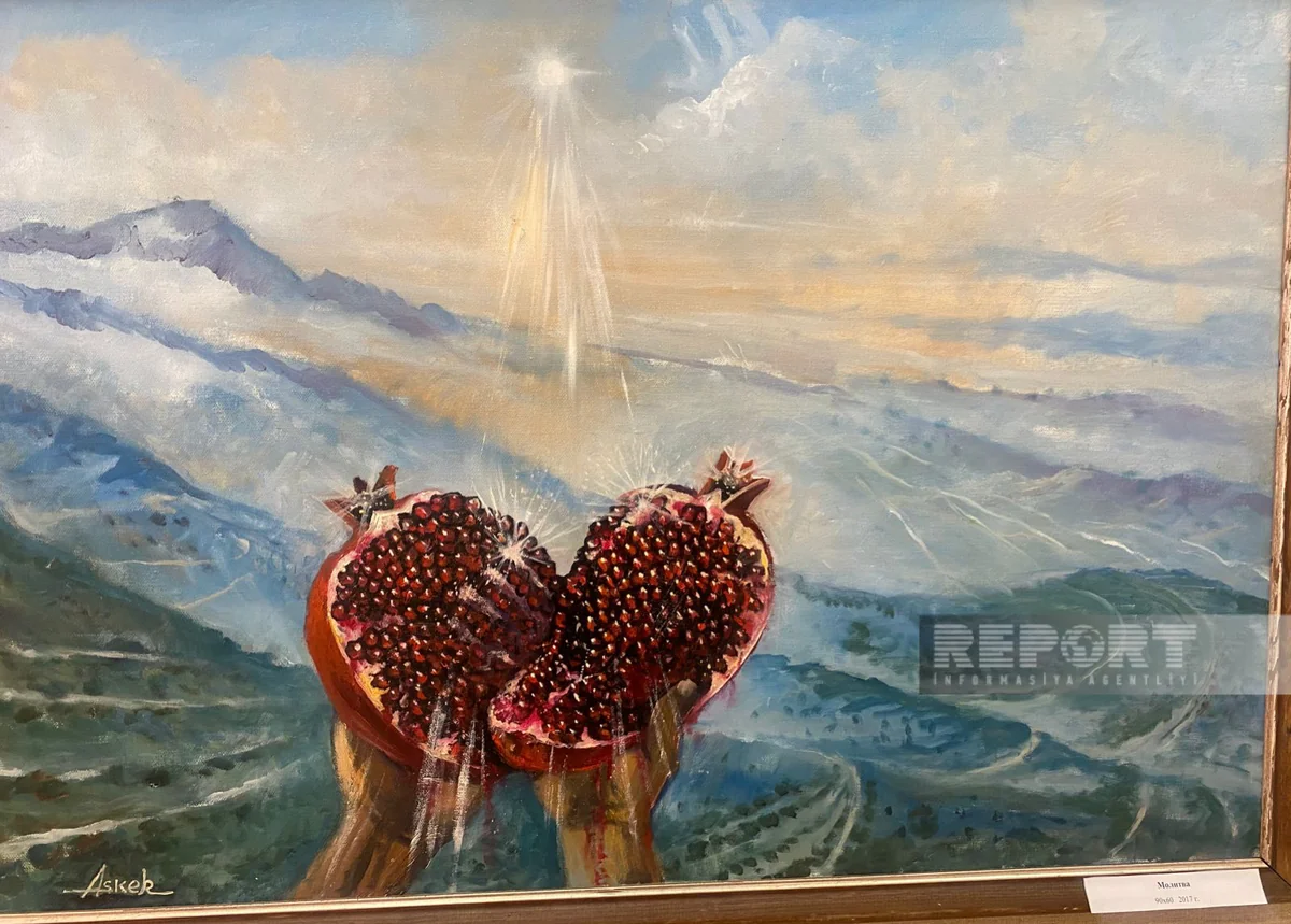 В Москве открылась выставка азербайджанского художника Сага о гранате