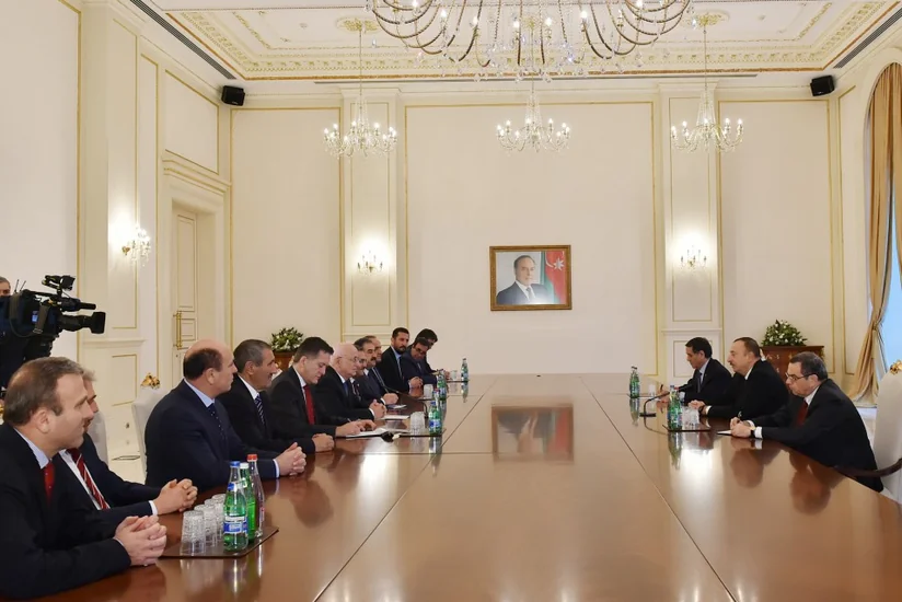 Prezident İlham Əliyev Türkiyə parlamentinin sədrini qəbul edib