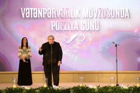 Leyla Əliyeva Qəbələdə keçirilən “Poeziya günü”ndə öz şeirlərini səsləndirib
