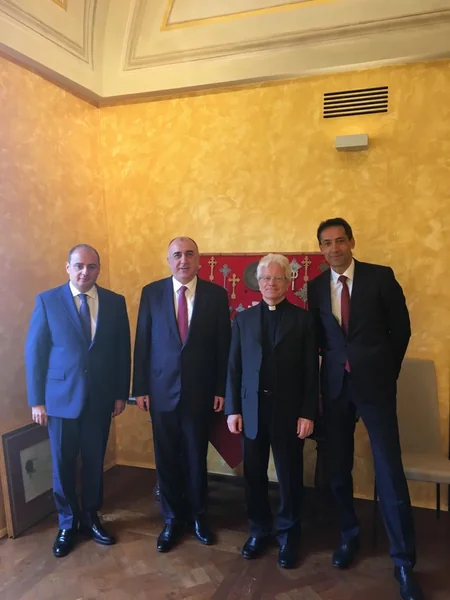 Elmar Məmmədyarov Vatikan Pontifik Şərq İnstitutunun rektoru ilə görüşüb