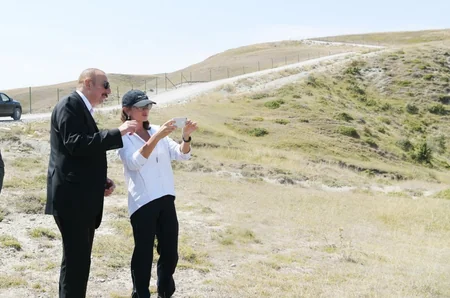 Prezident və birinci xanım Şamaxı Safari Parkında olublar