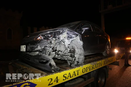 Bakıda Mercedes və KİA toqquşub - YENİLƏNİB - FOTO - VİDEO