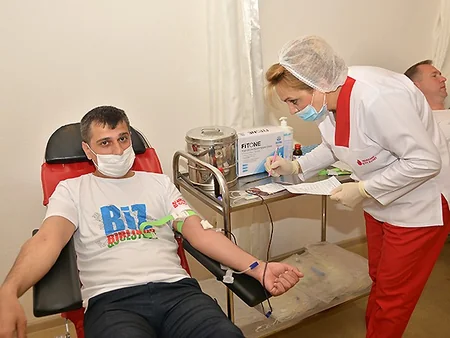 AFFA management attends blood donation campaign
