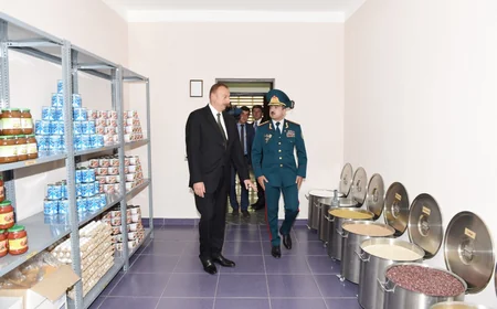Prezident İlham Əliyev Şəkidə “Laza” sərhəd zastavasında yaradılan şəraitlə tanış olub