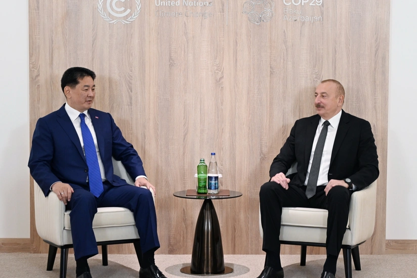 İlham Əliyev Monqolustan Prezidenti ilə görüşüb - YENİLƏNİB