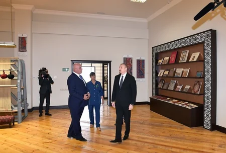 Dövlət başçısı “Azərxalça”nın Tovuz filialının fəaliyyəti ilə tanış olub