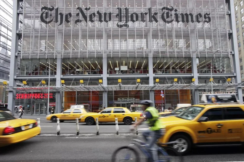 Police: Man with ax, sword asked to enter NY Times newsroom