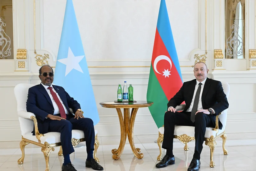 İlham Əliyevin Somali Prezidenti ilə təkbətək görüşü olub