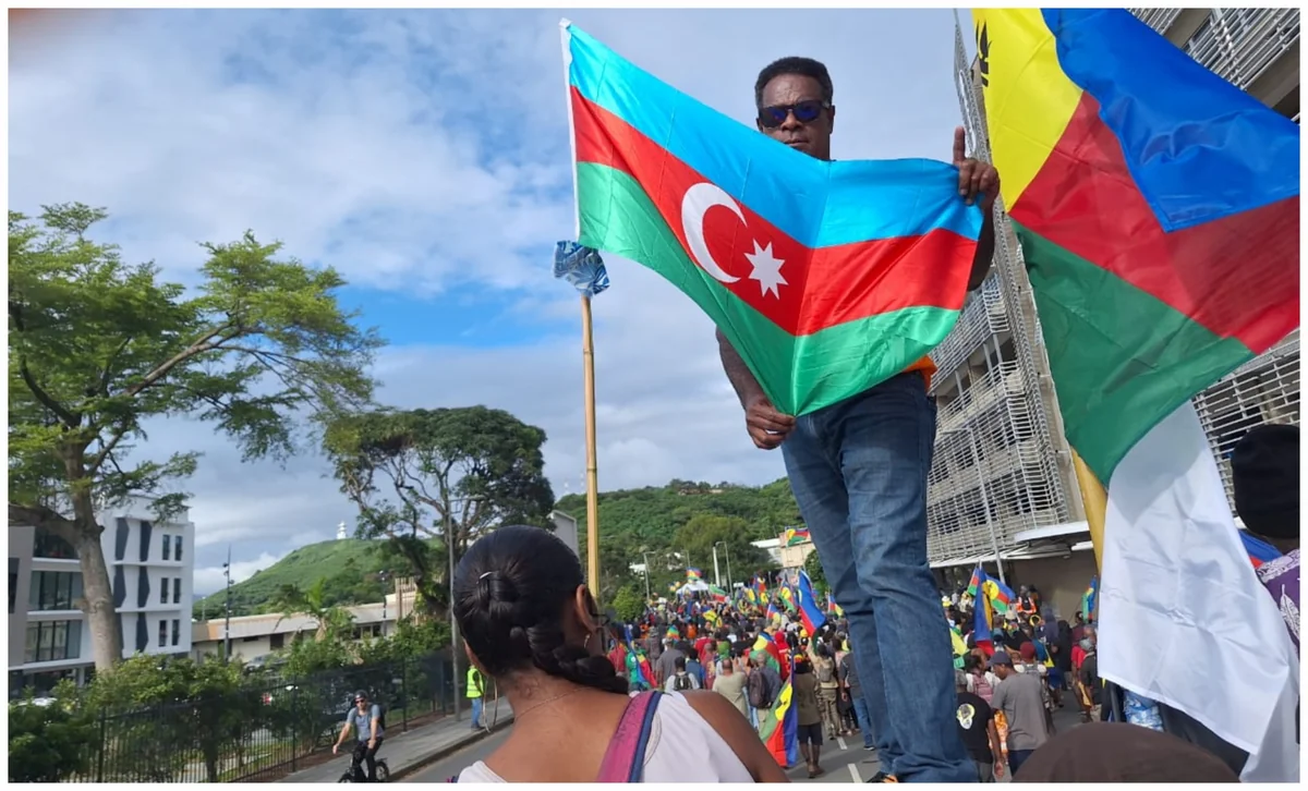 Another protest against French colonialism held in New Caledonia, Azerbaijani flag raised - VIDEO