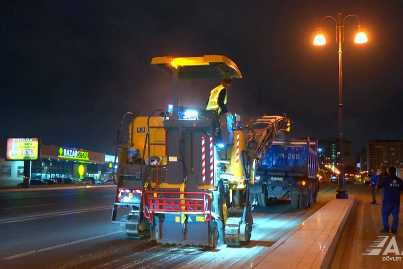 Fətəli xan Xoyski prospektində təmir əsasən gecə və həftəsonu icra olunacaq