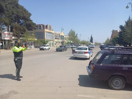 Biləsuvarda yol hərəkəti qaydalarını pozan sürücülərə qarşı reyd keçirildi