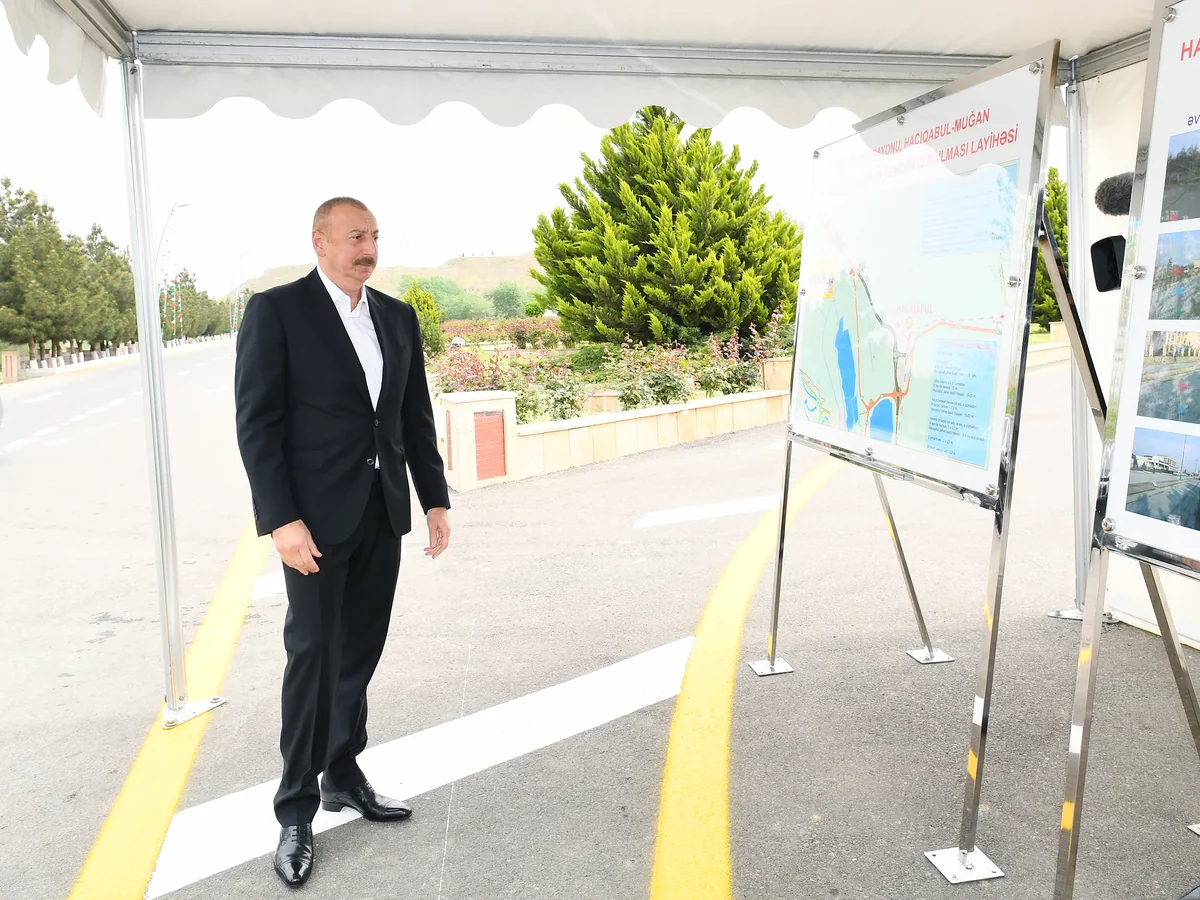 Hajigabul-Mugan highway put into operation after reconstruction