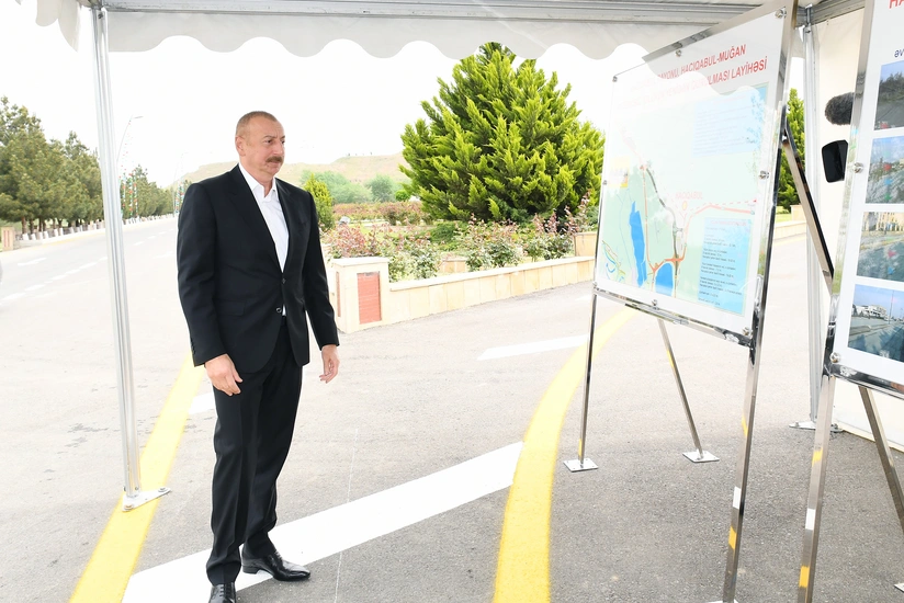 Hajigabul-Mugan highway put into operation after reconstruction