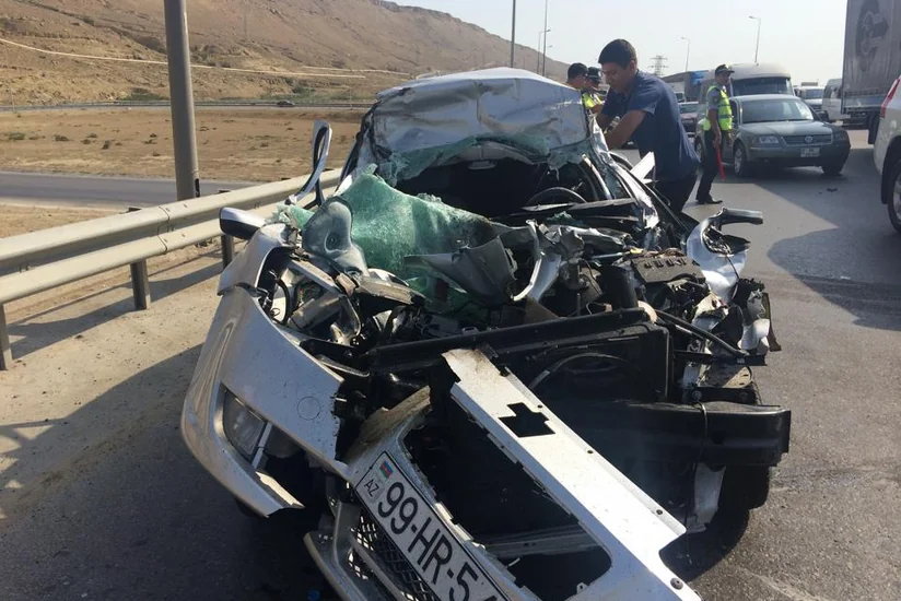 Bakıda jurnalist ağır qəza törədib - FOTOLAR