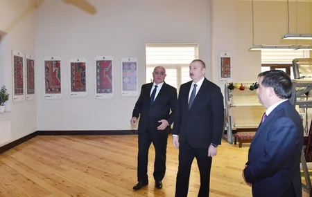 Prezident “Azərxalça”nın Qazax filialının fəaliyyəti ilə tanış oldu - FOTO