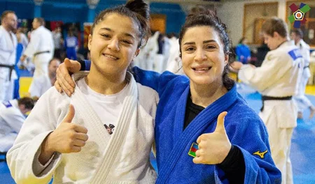 Azerbaijani judokas join trainings with Olympic champions