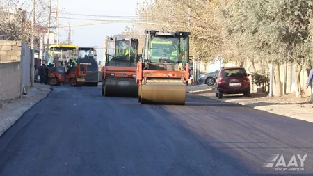 AAYDA: Sarayda Mikayıl Müşfiq küçəsinin əsaslı təmiri yekunlaşmaq üzrədir