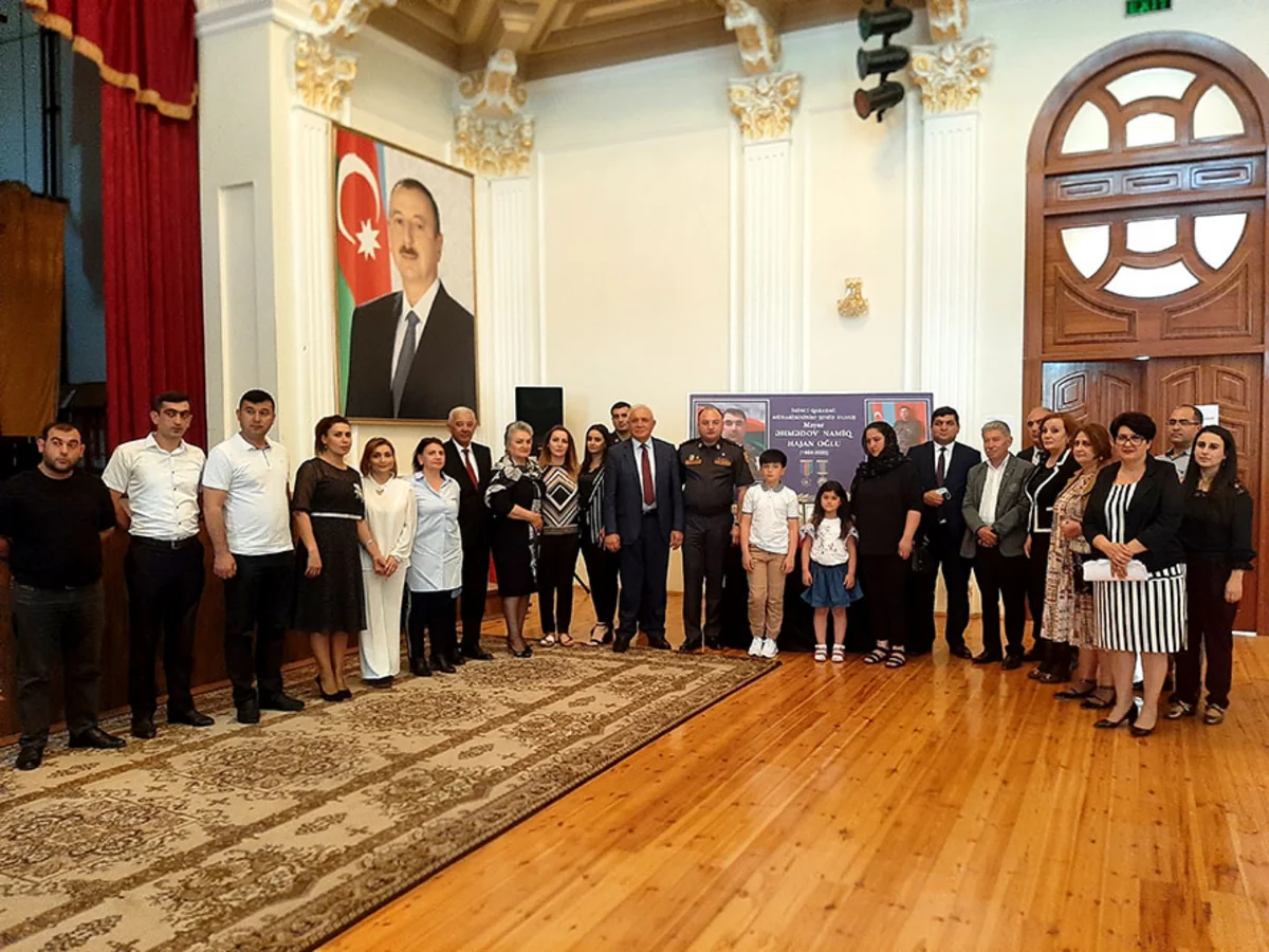 Şəhid mayor Namiq Əhmədovun xatirəsinə həsr olunmuş tədbir keçirilib