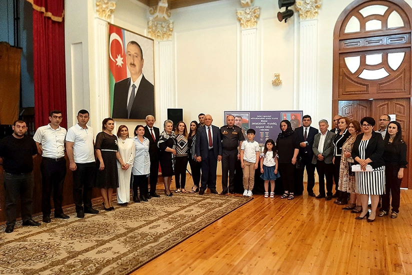 Şəhid mayor Namiq Əhmədovun xatirəsinə həsr olunmuş tədbir keçirilib