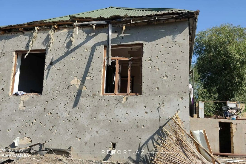 Agjabadi resident wounded after shell hit his house