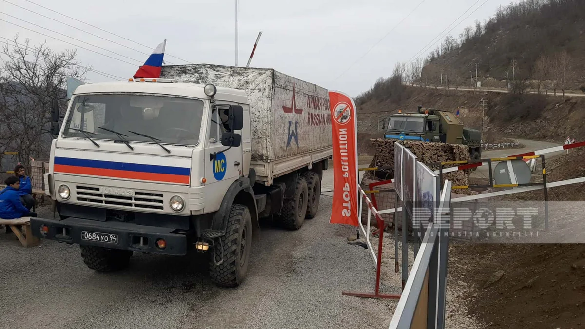 Bu gün Xankəndi-Laçın yolunda sülhməramlıların 89 avtomobili maneəsiz keçib - YENİLƏNİB-10