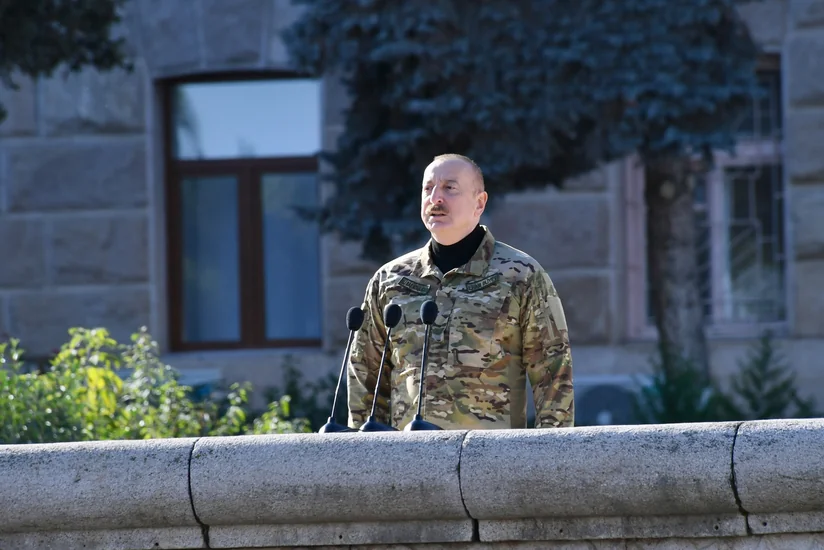 Azərbaycan lideri Xankəndidə keçirilən paradda çıxış edib  - YENİLƏNİB - TAM MƏTN