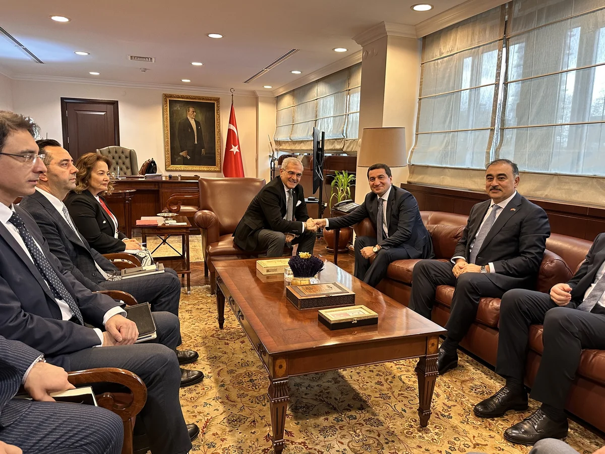 Hikmət Hacıyev Türkiyə XİN başçısının müavini ilə görüşüb