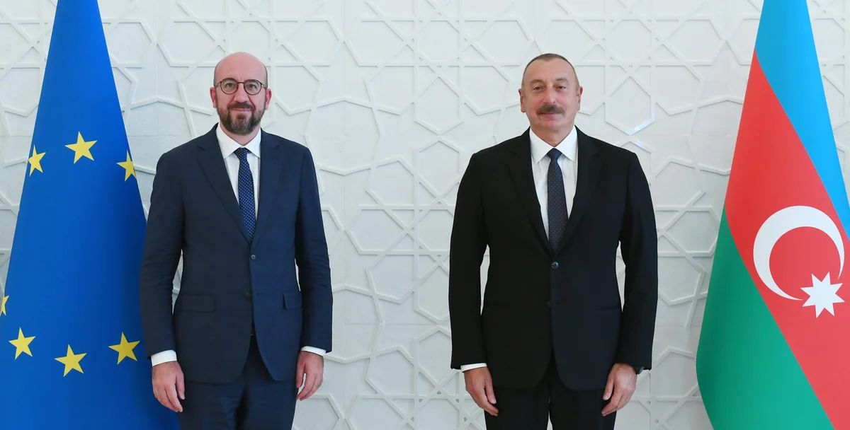 Шарль Мишель поздравил Ильхама Алиева с переизбранием на пост президента Азербайджана