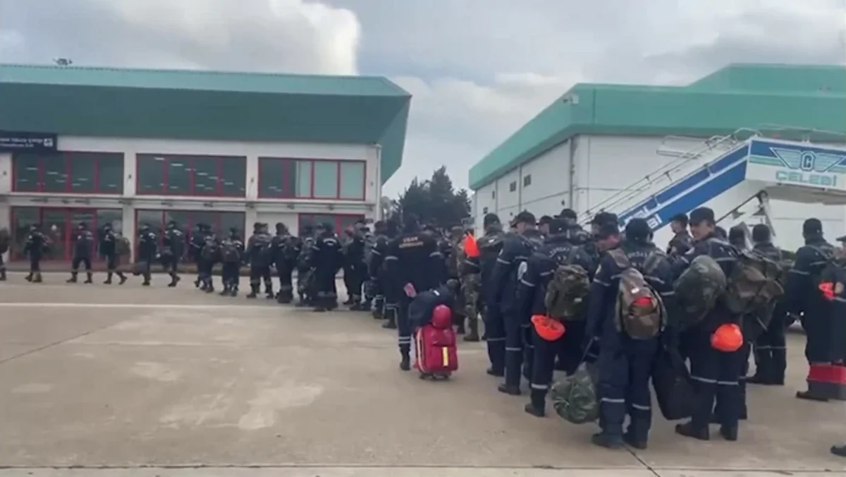KİV: Azərbaycanın xilasetmə qrupu Kahramanmaraşda fəaliyyətə başlayıb